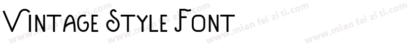 Vintage Style Font字体转换